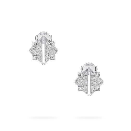 Birks Muse White Gold and Diamond Earrings image number 0